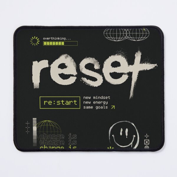 Item preview, Reset Aesthetic Motivation Design | New Mindset New Energy Same Goals | Gen Z Streetwear Graphic designed and sold by NBT-NOVA.