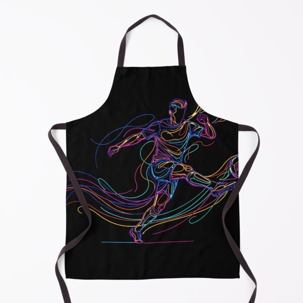 Item preview, Neon Soccer Player Line Art Retro Football Fan Graphic designed and sold by KristenosNehk.