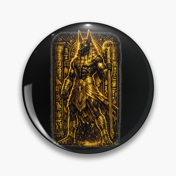 Item preview, : Anubis Guardian of the Underworld - Ancient Egyptian God Art designed and sold by KemetArtCo.