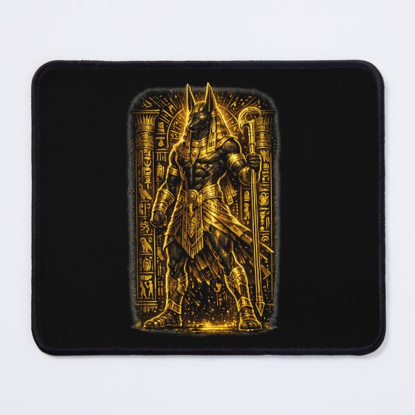 Item preview, : Anubis Guardian of the Underworld - Ancient Egyptian God Art designed and sold by KemetArtCo.