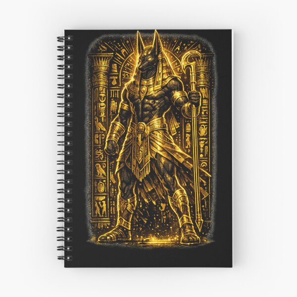 Item preview, : Anubis Guardian of the Underworld - Ancient Egyptian God Art designed and sold by KemetArtCo.
