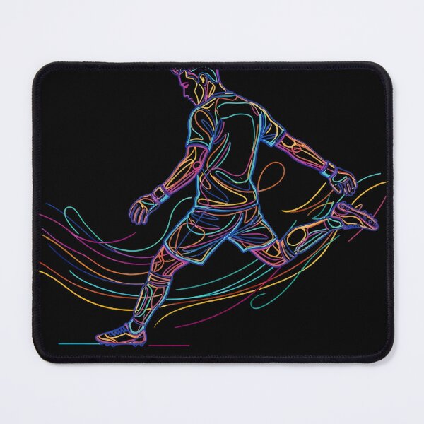 Item preview, Colorful Soccer Line Art Dynamic Football Player Graphic designed and sold by KristenosNehk.