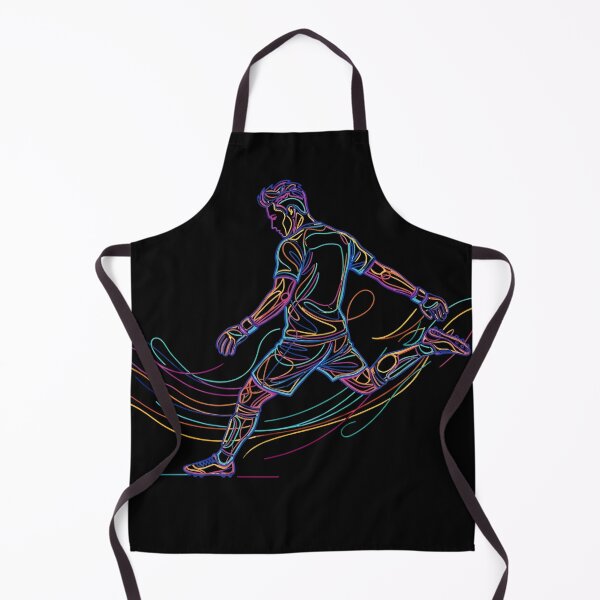 Item preview, Colorful Soccer Line Art Dynamic Football Player Graphic designed and sold by KristenosNehk.