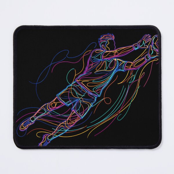 Item preview, Modern Soccer Player Neon Outline Football Lover Gift designed and sold by KristenosNehk.