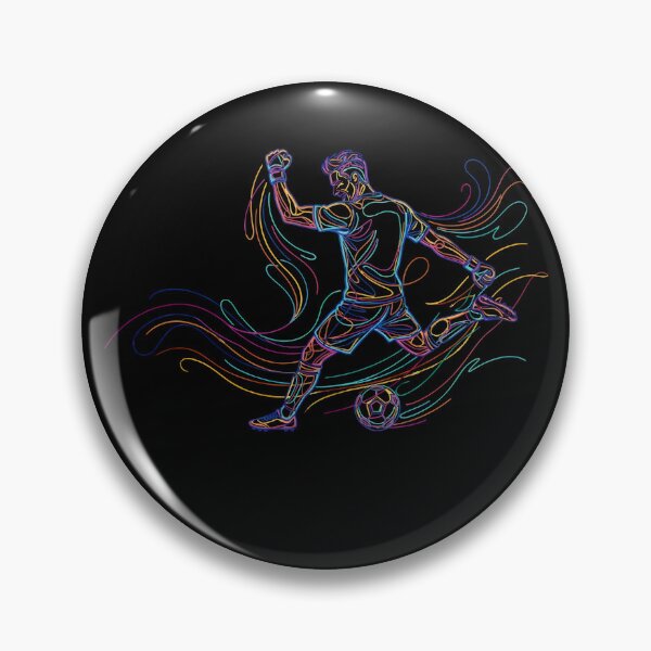 Item preview, Road To 2026 Soccer Neon Football Player Line Art Design designed and sold by KristenosNehk.