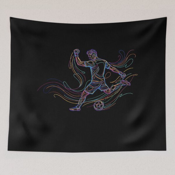 Item preview, Road To 2026 Soccer Neon Football Player Line Art Design designed and sold by KristenosNehk.