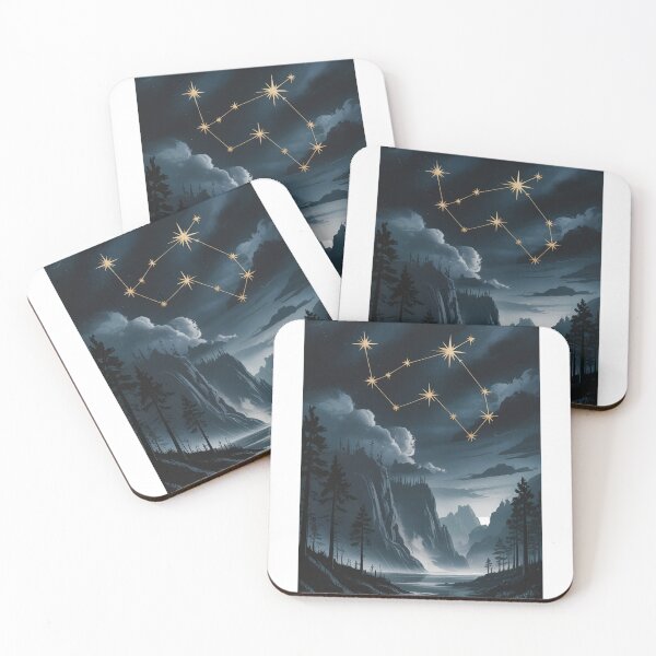 Item preview, Zodiac Constellation Moody Landscape, Celestial Wall Art Gift designed and sold by LatentGoods.