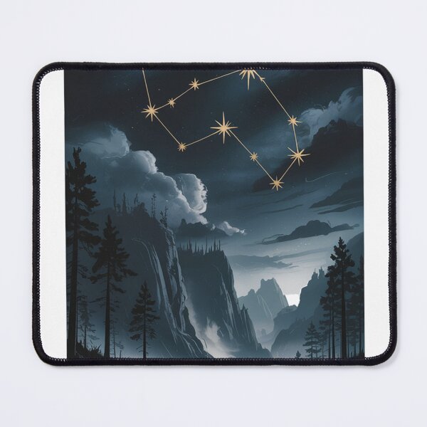 Item preview, Zodiac Constellation Moody Landscape, Celestial Wall Art Gift designed and sold by LatentGoods.