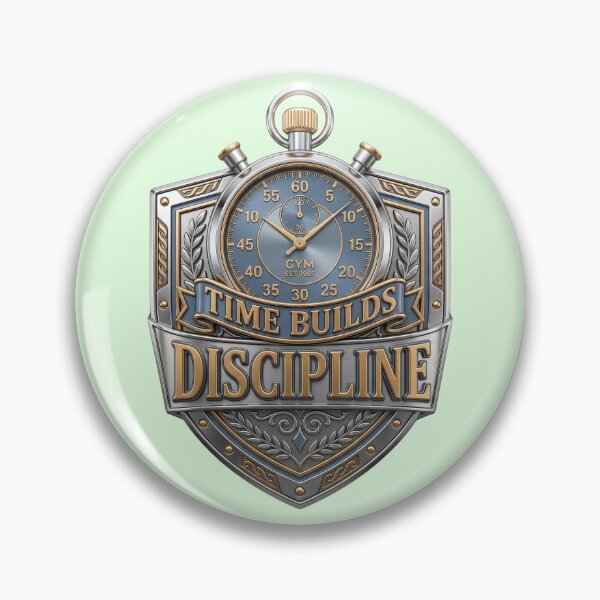Item preview, Relentless "Time Builds Discipline" Gym Timer Art! designed and sold by pradeepvisuals.