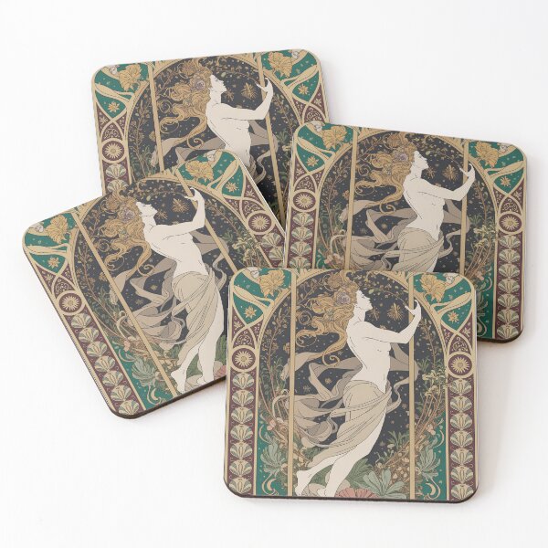 Item preview, Zodiac Art Nouveau, Mucha Inspired Celestial Wall Art designed and sold by LatentGoods.