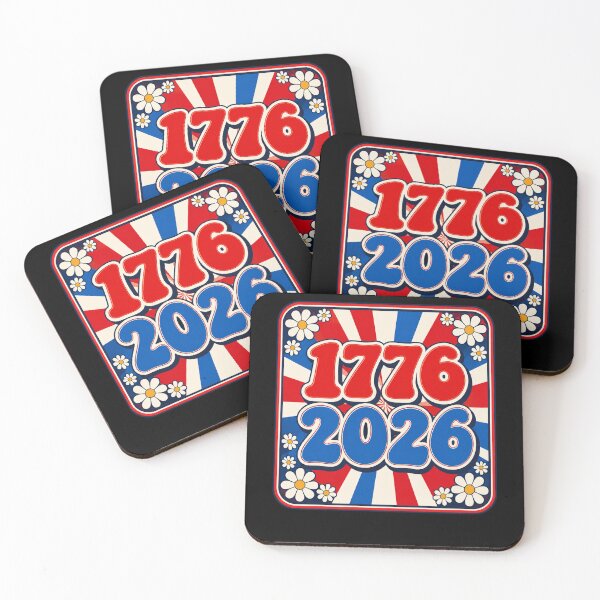 Item preview, Retro 1776 2026 Patriotic Daisy Badge designed and sold by margamPagenberg.