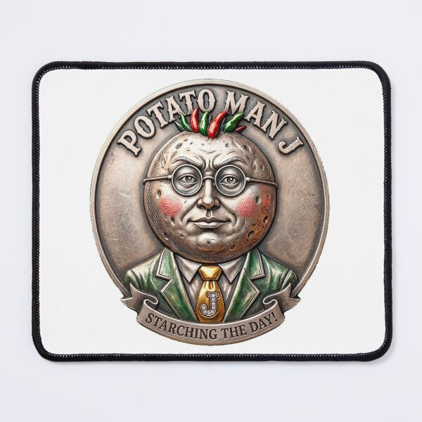 Item preview, PotatoMan J: Official Medal of Honor – Starching the Day! designed and sold by Surreal Characters & Cute Pups.