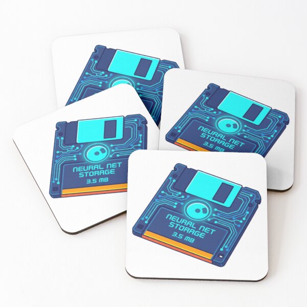 Item preview, Vintage Floppy Disk Neural Network Graphic Art designed and sold by CozyDesignsCo.