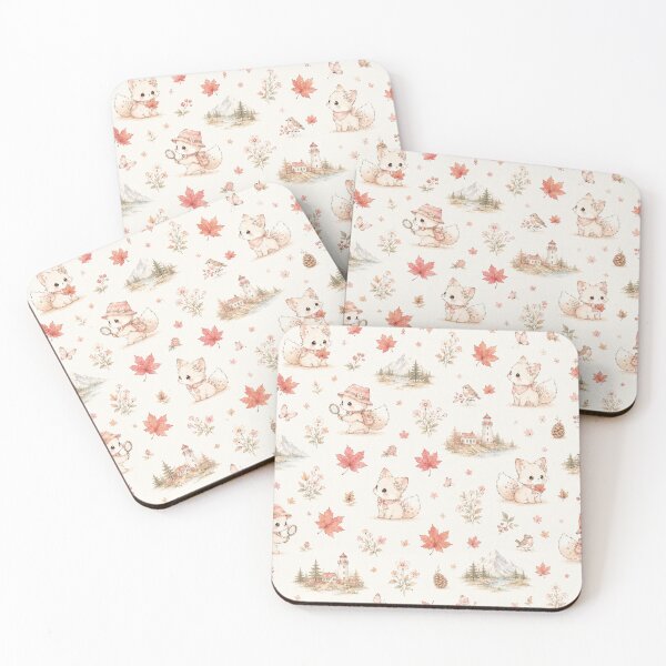 Item preview, Canada Day Tinia Rabbit-Fox Hybrid Pattern | 加拿大國慶Tinia兔狐全版圖案插畫 designed and sold by Tingmade Studio.