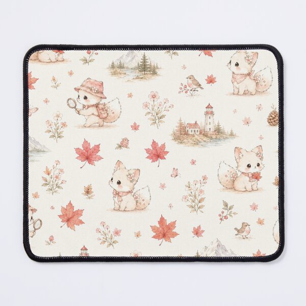 Item preview, Canada Day Tinia Rabbit-Fox Hybrid Pattern | 加拿大國慶Tinia兔狐全版圖案插畫 designed and sold by Tingmade Studio.