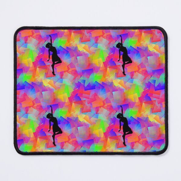 Item preview, Pattern - Rainbow Cubes with Dancing Woman designed and sold by ZepoPublishing.