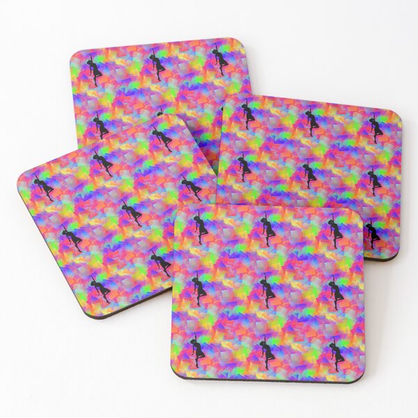 Item preview, Pattern - Rainbow Cubes with Dancing Woman designed and sold by ZepoPublishing.
