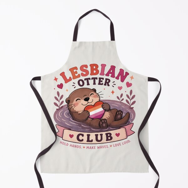 Item preview, Lesbian Otter Club | Pride Creatures Collection | LGBTQ Mascots | Emotional Support Animals | Cute Queer Stickers designed and sold by VectorJoy.