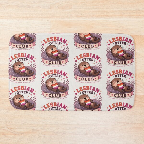 Item preview, Lesbian Otter Club | Pride Creatures Collection | LGBTQ Mascots | Emotional Support Animals | Cute Queer Stickers designed and sold by VectorJoy.