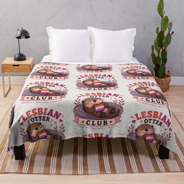 Item preview, Lesbian Otter Club | Pride Creatures Collection | LGBTQ Mascots | Emotional Support Animals | Cute Queer Stickers designed and sold by VectorJoy.