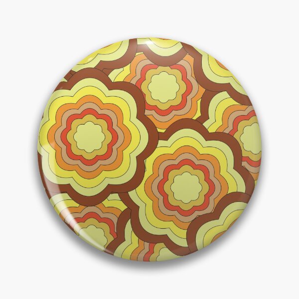 Item preview, Retro Groovy Flower Pattern | 70s Floral Seamless Vintage Design designed and sold by RJACreative.