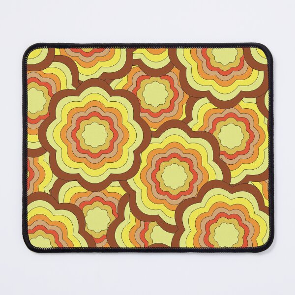 Item preview, Retro Groovy Flower Pattern | 70s Floral Seamless Vintage Design designed and sold by RJACreative.