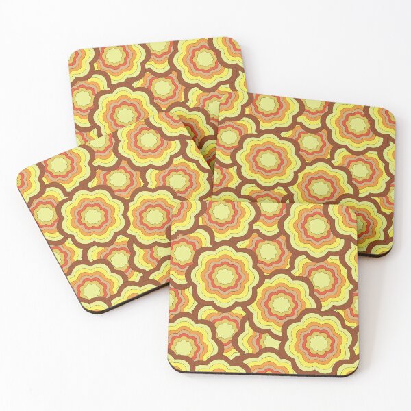 Item preview, Retro Groovy Flower Pattern | 70s Floral Seamless Vintage Design designed and sold by RJACreative.