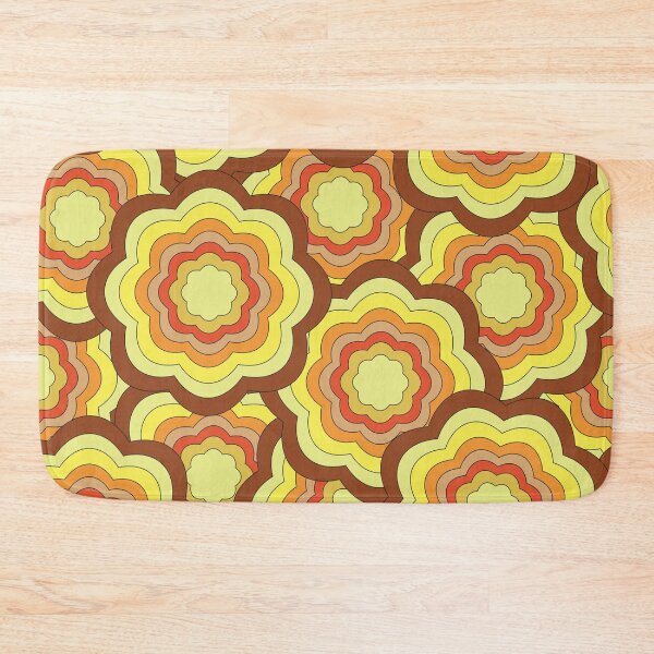 Item preview, Retro Groovy Flower Pattern | 70s Floral Seamless Vintage Design designed and sold by RJACreative.