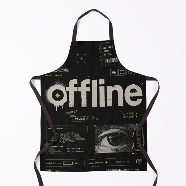 Item preview, Offline Mode: Protect Your Peace | Cyberpunk Mental Reset Aesthetic designed and sold by NBT-NOVA.