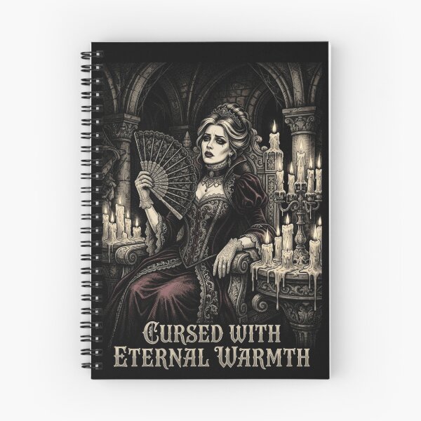 Item preview, Cursed With Eternal Warmth Gothic Menopause | Victorian Vampire Queen designed and sold by printedartgoods.
