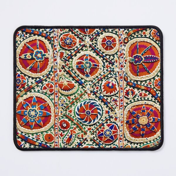 Item preview, Bokhara Suzani Uzbekistan Embroidery Print designed and sold by Vicky Brago-Mitchell®.