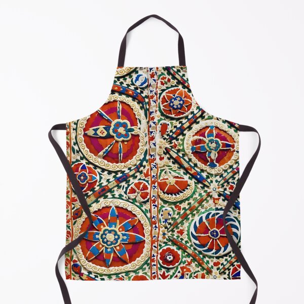 Item preview, Bokhara Suzani Uzbekistan Embroidery Print designed and sold by Vicky Brago-Mitchell®.