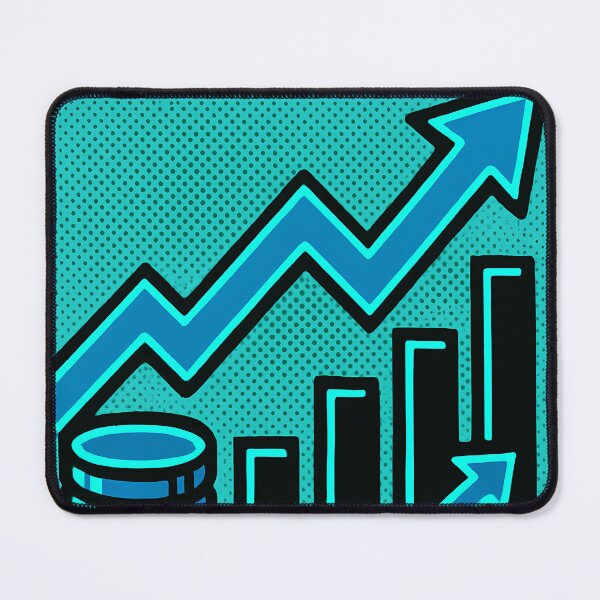 Item preview, Retro Pop Art Poster of Stock Market Trading | Bold Financial Growth Illustration with Bull Market Charts, Investment Symbols & Wealth Building Aesthetic | Modern Finance Wall Art Decor designed and sold by PaintedPixels01.