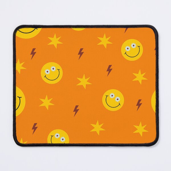 Item preview, Groovy Smiley Daisy Pattern | Retro Happy Face Seamless Y2K Design designed and sold by RJACreative.