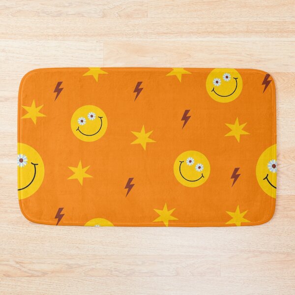 Item preview, Groovy Smiley Daisy Pattern | Retro Happy Face Seamless Y2K Design designed and sold by RJACreative.