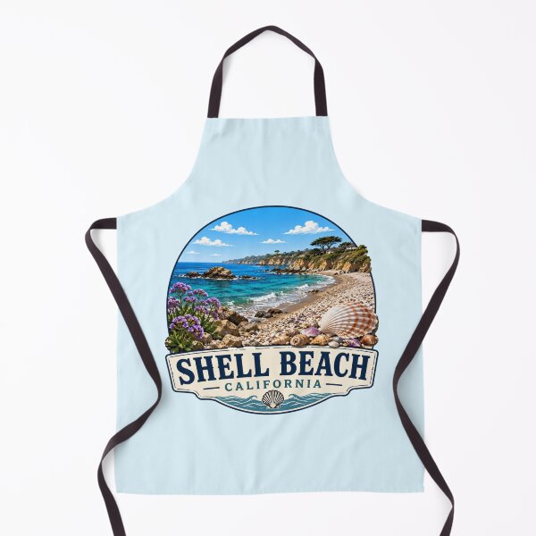 Item preview, Shell Beach, California - Seashell Coastline Ocean designed and sold by Myra365Art.