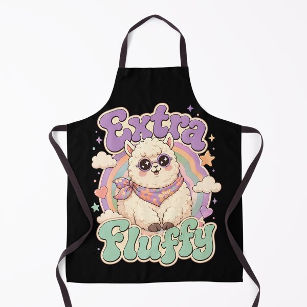 Item preview, Extra Fluffy Cute Alpaca Retro 70s Groovy Llama designed and sold by Sitred123.