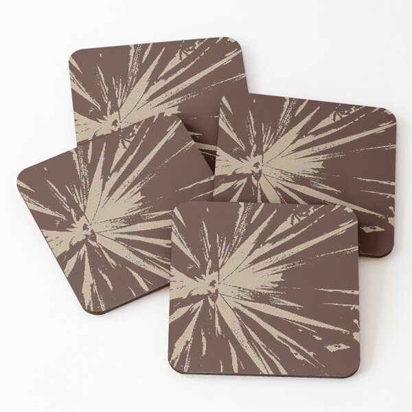 Item preview, Earthy Starburst Abstract Cushion in Sepia Tones designed and sold by Kerryn Levy Art.