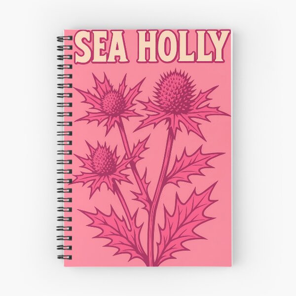 Item preview, Retro Pop Art Poster Illustration of Sea Holly Flower (Eryngium) | Bold Spiky Blue Botanical Print with Coastal Wildflower Aesthetic | Vintage Nature Wall Art Decor designed and sold by PaintedPixels01.