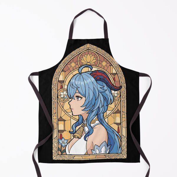 Item preview, Ganyu Genshin Impact Golden Lantern Stained Glass Grace designed and sold by mildaclairmo.