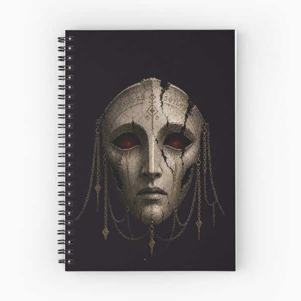 Item preview, Hollow Funeral Mask With Crimson Eyes designed and sold by GeoWhimsy Studio.