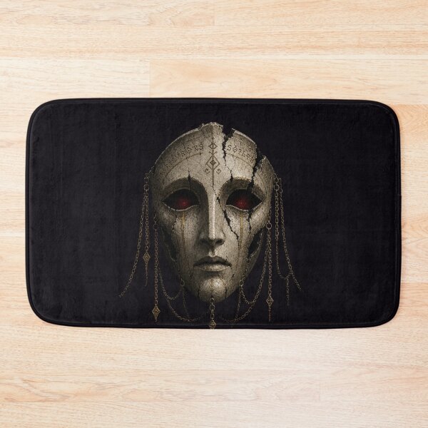 Item preview, Hollow Funeral Mask With Crimson Eyes designed and sold by GeoWhimsy Studio.