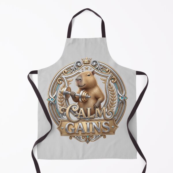 Item preview, The Most Relatable "Calm Gains" Capybara Art! designed and sold by pradeepvisuals.