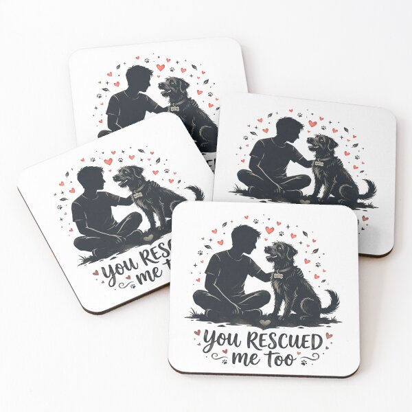 Item preview, Rescue Dog You Rescued Me Too Design designed and sold by pradeepvisuals.