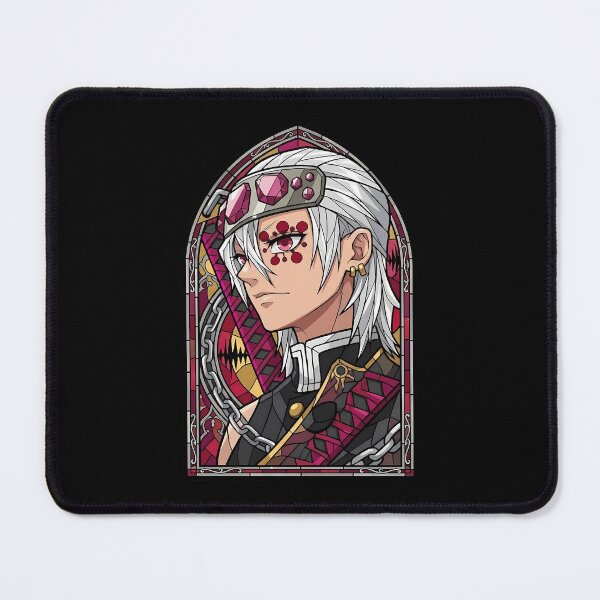 Item preview, Tengen Uzui Demon Slayer Crimson Stained Glass Hashira Portrait designed and sold by mildaclairmo.