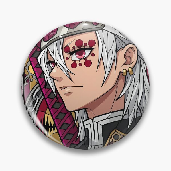 Item preview, Tengen Uzui Demon Slayer Crimson Stained Glass Hashira Portrait designed and sold by mildaclairmo.