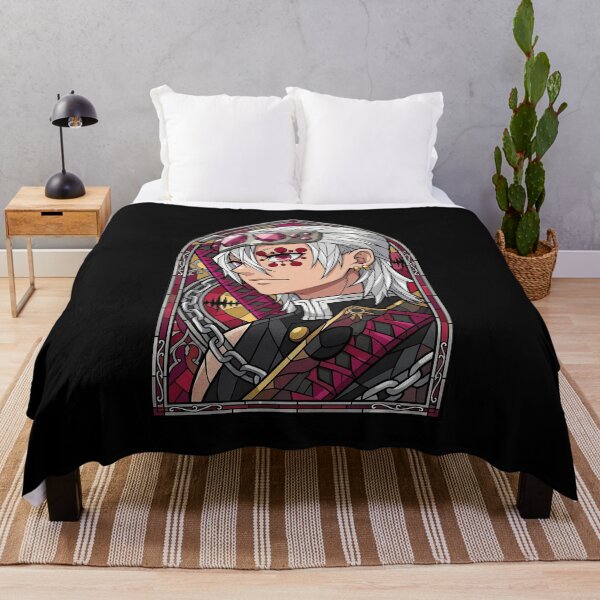 Item preview, Tengen Uzui Demon Slayer Crimson Stained Glass Hashira Portrait designed and sold by mildaclairmo.