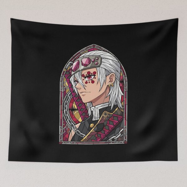 Item preview, Tengen Uzui Demon Slayer Crimson Stained Glass Hashira Portrait designed and sold by mildaclairmo.