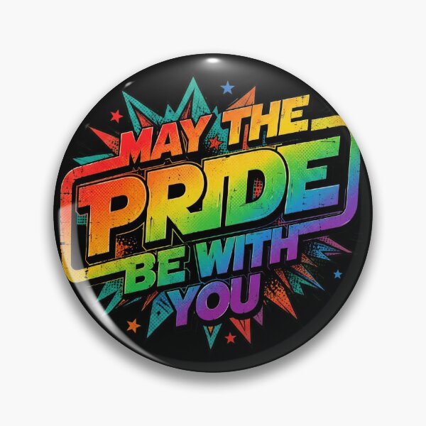 Item preview, Retro Comic Rainbow Typography May The Pride Be With You Parody designed and sold by Vermanartist.