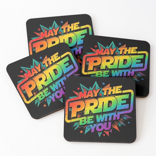 Item preview, Retro Comic Rainbow Typography May The Pride Be With You Parody designed and sold by Vermanartist.